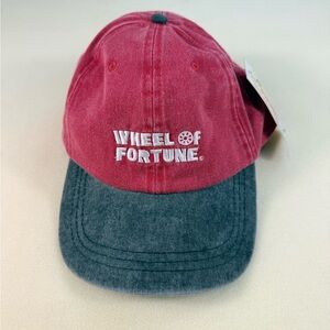 Vintage Wheel of Fortune Two-Tone Baseball Cap - Red and Charcoal